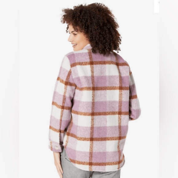 Blank NYC Plaid Shirt Jacket in Voyager size S - Picture 2 of 2